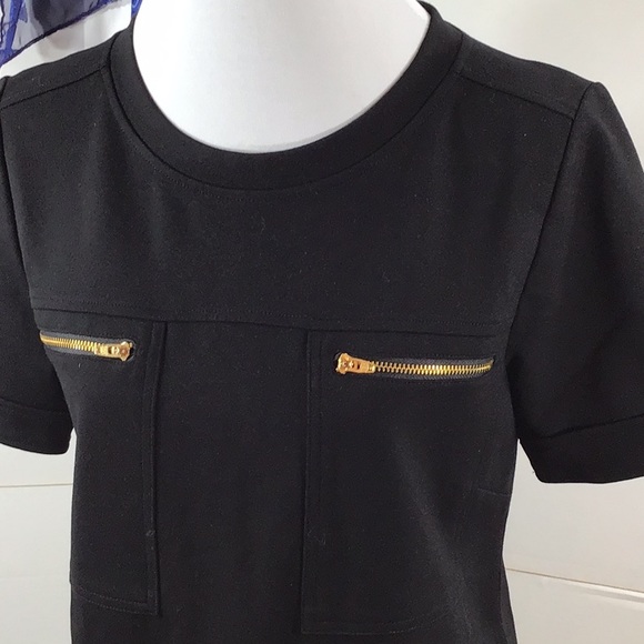 J. Crew black zipper pocket shift dress 6 - Picture 2 of 12